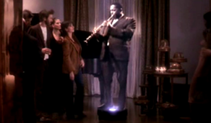 Death doesn't stop John Coltrane from performing as a hologram in the film Vanilla Sky.